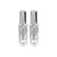 Bitterness Melon Grain Glass Perfume Bottle 10ml[Silver *2 Pcs]