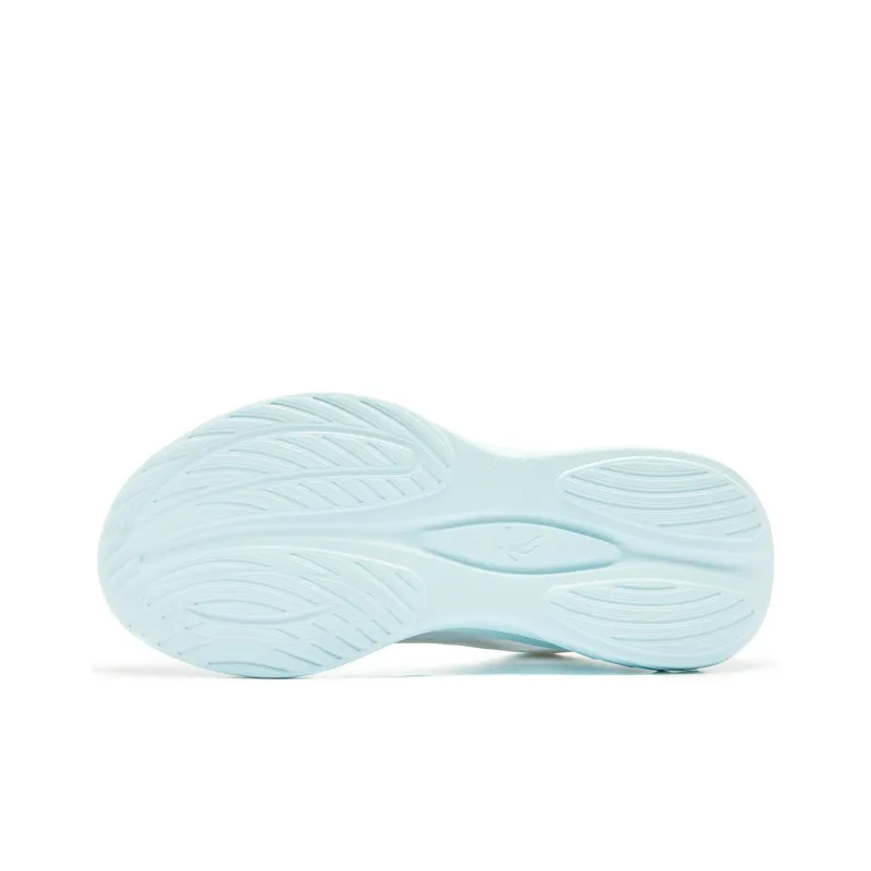 QIAODAN Cushioned Slip Resistant Abrasion Resistant Low Top Casual Running Shoes Women's White Blue-6