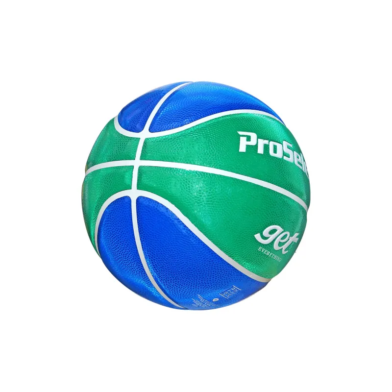 ProSelect Basketball Blue Green Size 5 Reflective Training Kids'-2