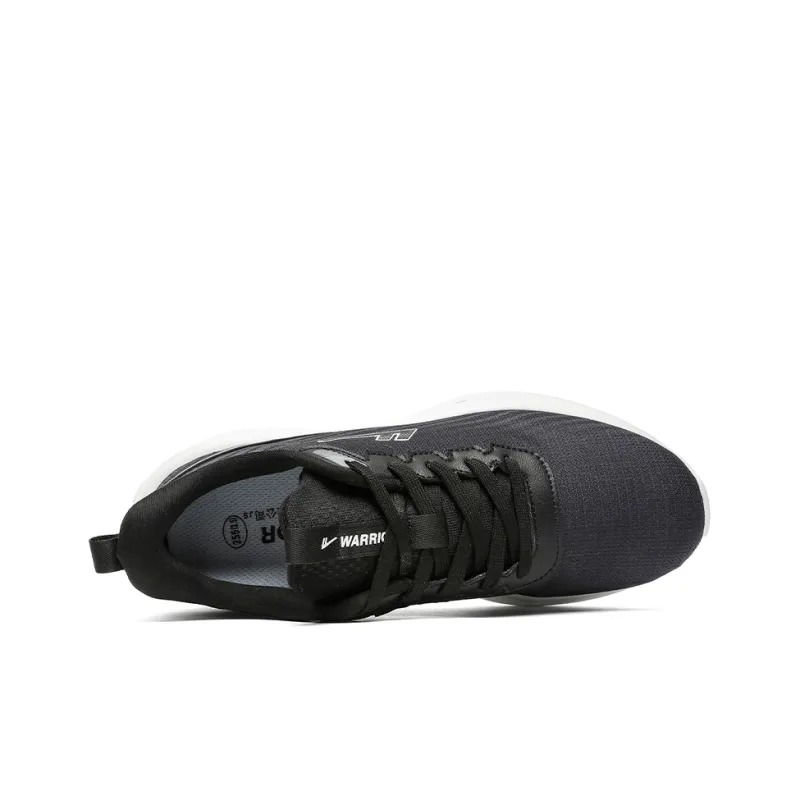 Warrior Cushioning Breathable Low Top Training For Long Distance Running Running Shoes Men's Black-3