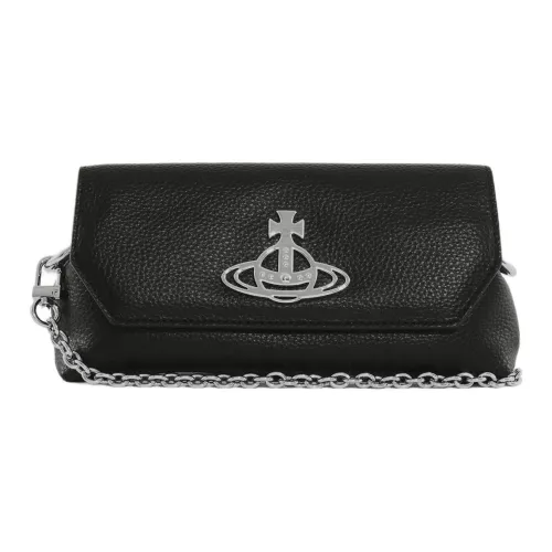 Vivienne Westwood Polyurethane Clutch Shoulder Bag Mini Women's Black