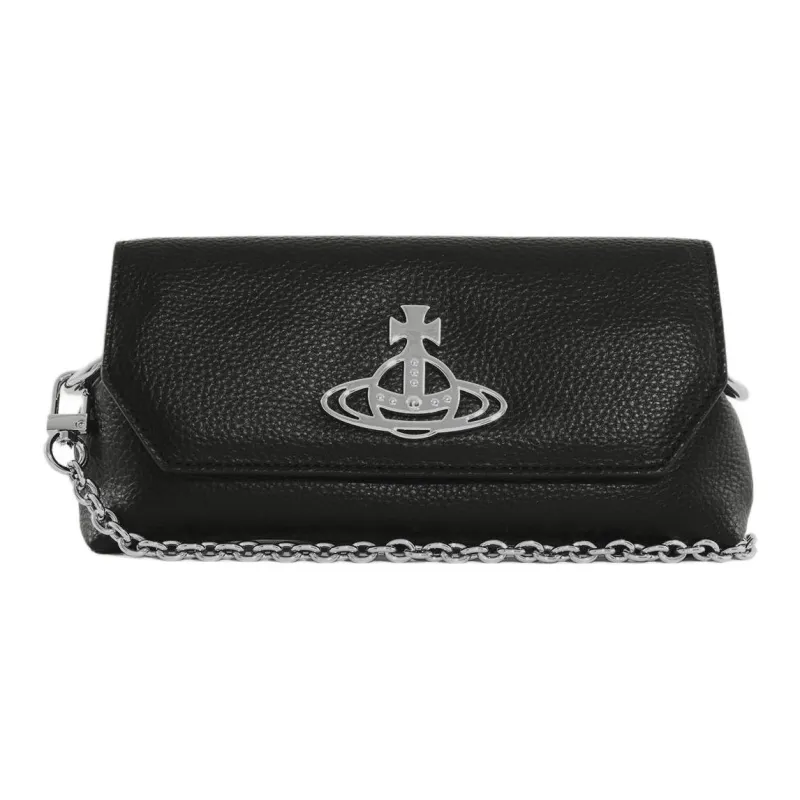 Vivienne Westwood Polyurethane Clutch Shoulder Bag Mini Women's Black-0