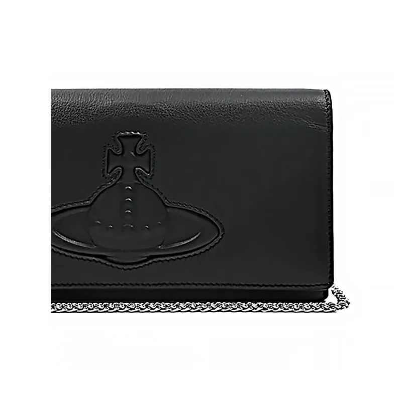 Vivienne Westwood Cow Leather Wallet Women's Black-4