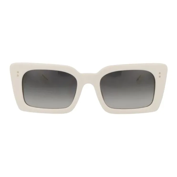 Linda Farrow Squared Frame Sunglasses-1