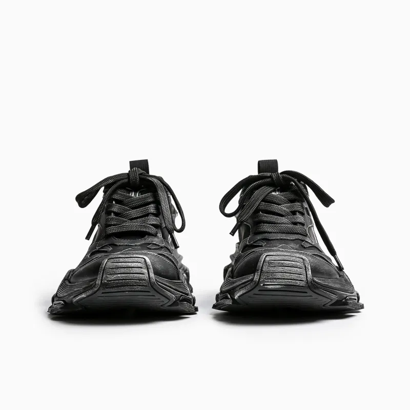 XSCZ Yan Low-Top Chunky Sneakers Unisex Black-3