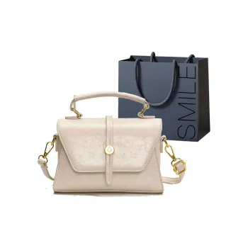 SWIMADE PU Handbag Women's White/Black/Red