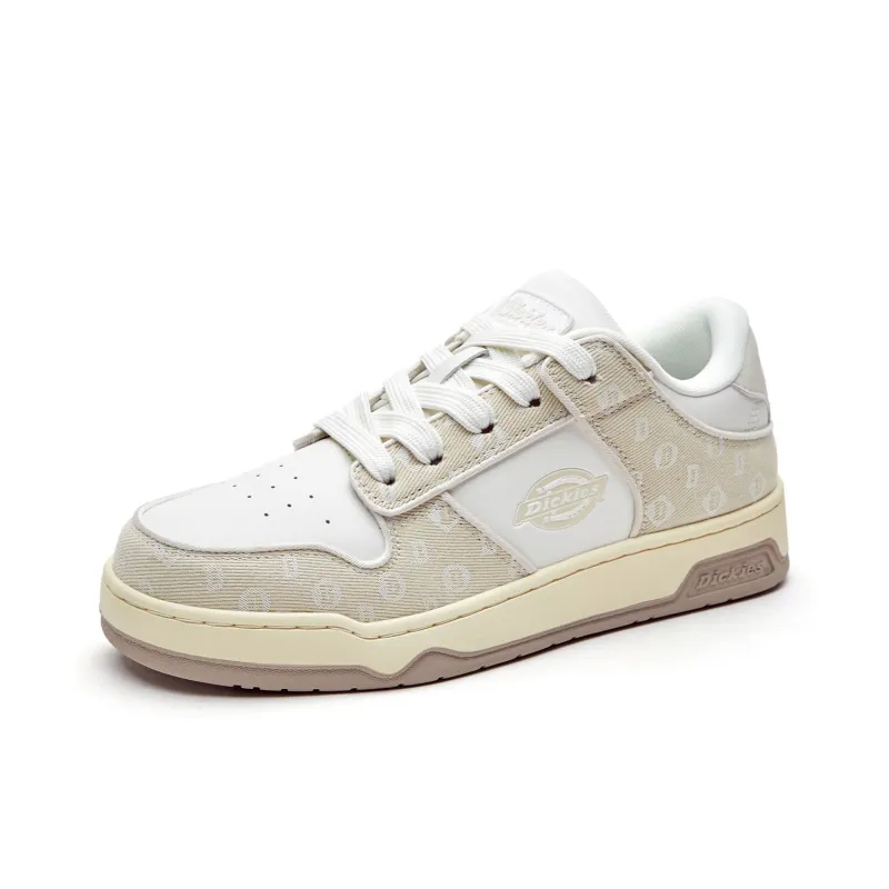 Dickies Anti Slip Wear Resistant Lightweight Breathable Low Top Skateboard Shoes Men's Ecru-1
