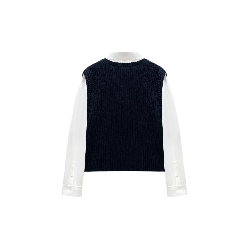 INSUN Knitwear Women's Navy Blue-1