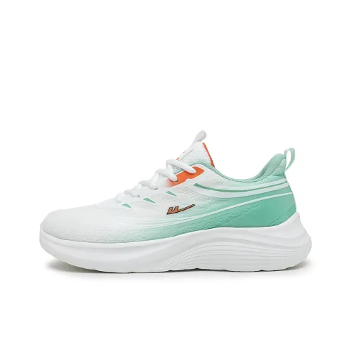 Warrior Cushioning Breathable Lightweight Low Top Casual Training Long Distance Running Running Shoes Men's White Green