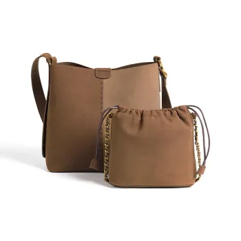 BEMIX PETS PU Crossbody Bag, Shoulder Bag Regular Women's Maillard Style Brown