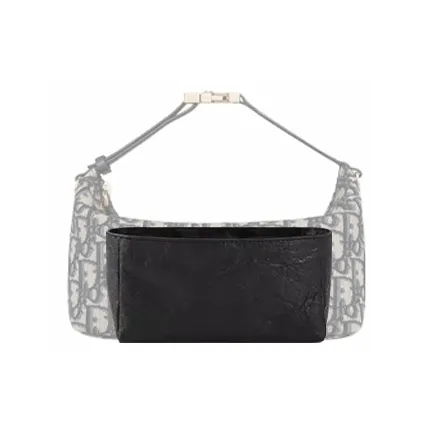 Cow Leather Bag Strap Accessory Bag Women's Dark Blue-16