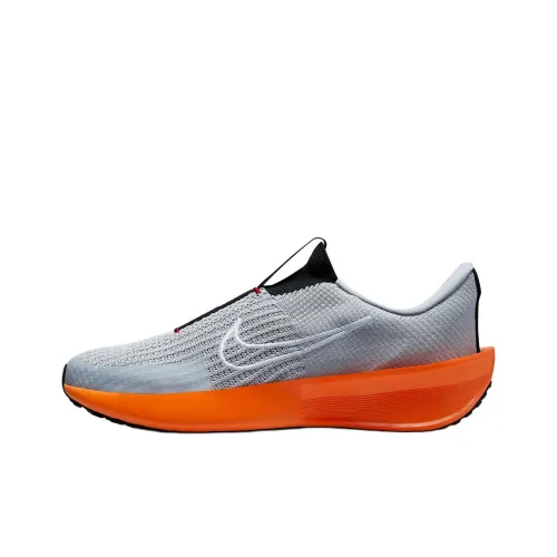 Nike Interact Run Anti-Slip Wear-Resistant Low-Top Running Shoes Men's Gray Orange