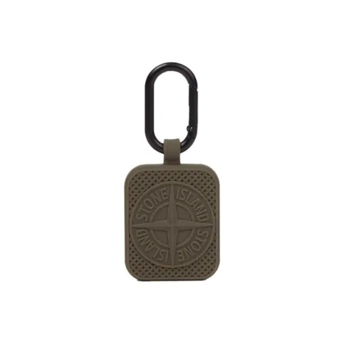 STONE ISLAND Rubber: Silicone Keychains Unisex Army Green/Orange/Lead Gray