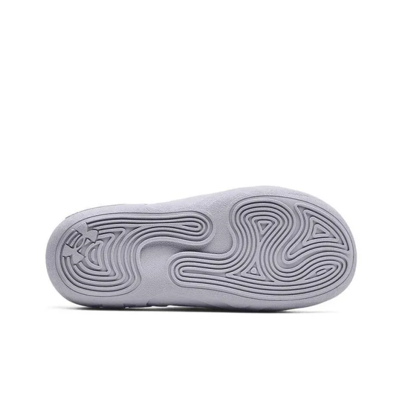 Under Armour Alpha Rubber Sole Slide Slippers Unisex Gray Black-4