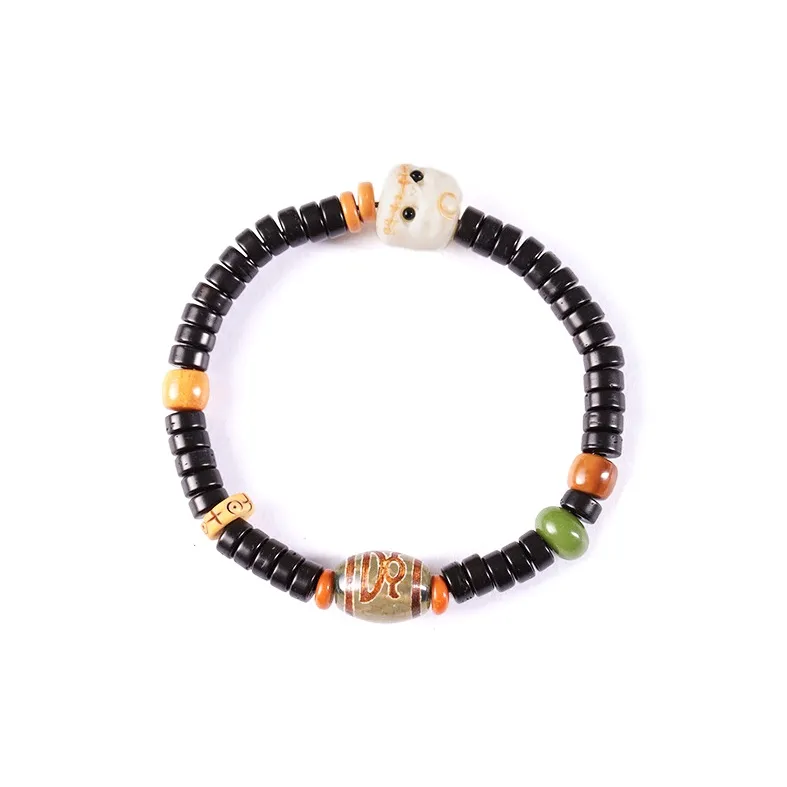 Jinghua Record Coconut Shell Beads Bracelets Unisex-0