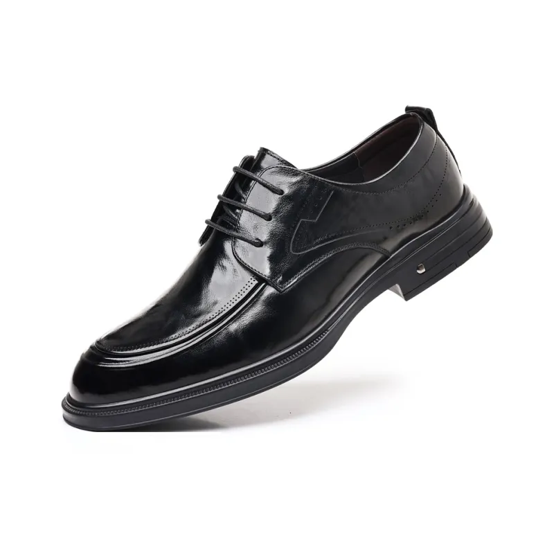 Kaltendin Top Grain Sheepskin Dress Shoes Men's Black-2