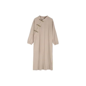 Xuan Liang Nightgown Women's Apricot Gray