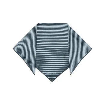 AMANI Mulberry Silk Silk Silk Scarves Men's Blue