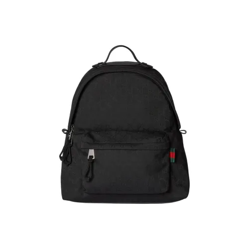 GUCCI GG Canvas Backpack Medium Size Men's Black