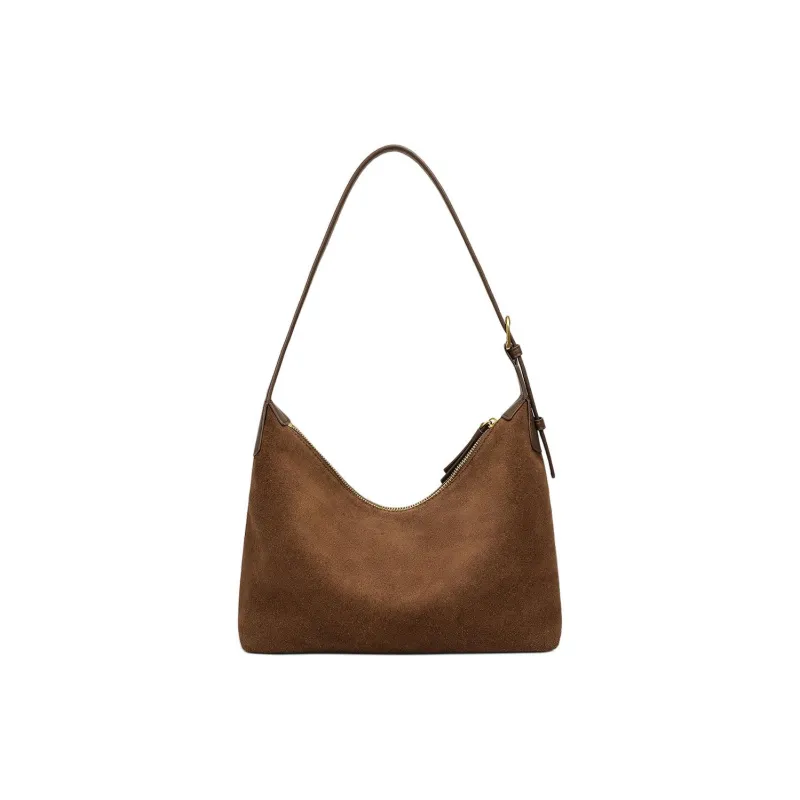 MILLIE'S Cow Leather Portable Crossbody Bag, Shoulder Bag, Underarm Tote Women's Coffee/Brown-10