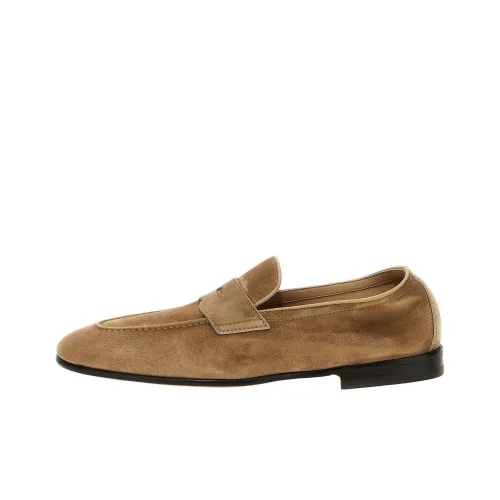 Brunello Cucinelli Almond Toe Slip On Loafers