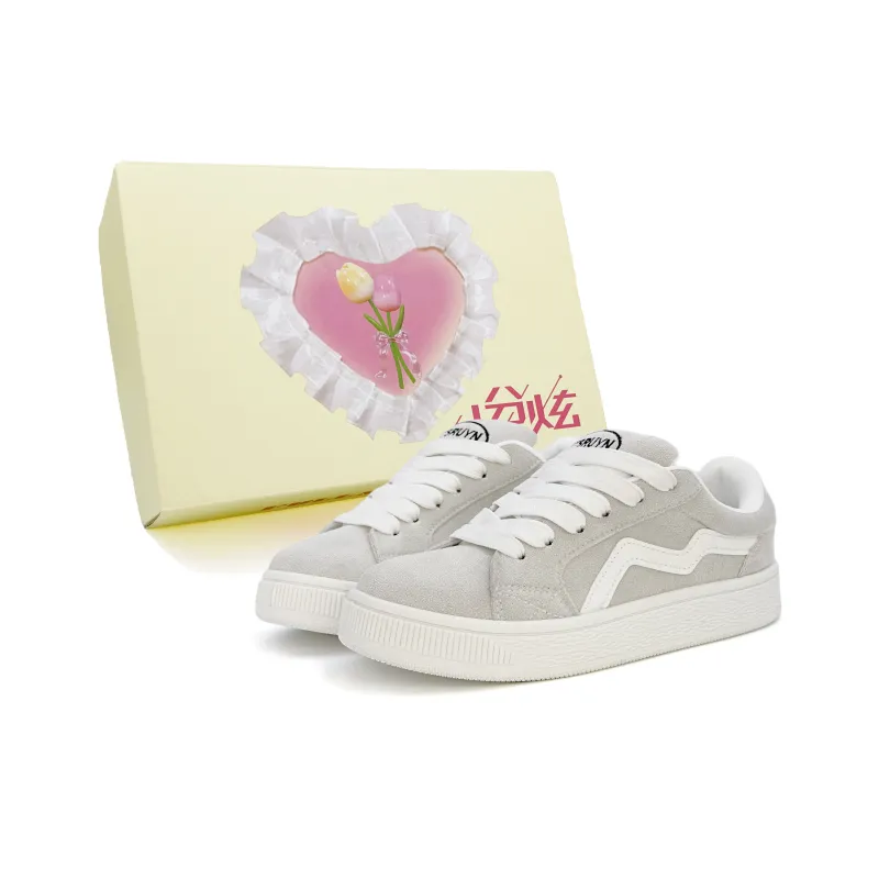 FULLXUAN Trendy Classic Vintage Preppy Style Low-Top Skateboard Shoes Unisex Box Included-5