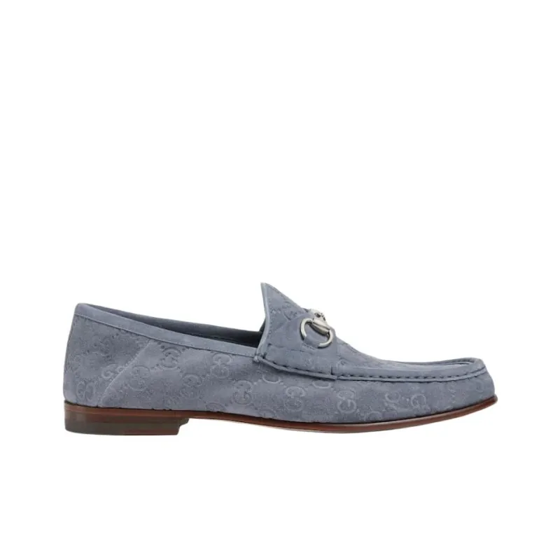 GUCCI Horsebit 1953 Loafer 'GG Suede Grey'-1