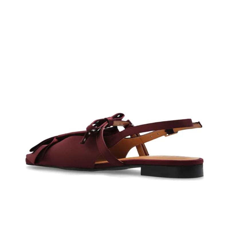 GANNI Casual Single Shoes Women's Burgundy-3