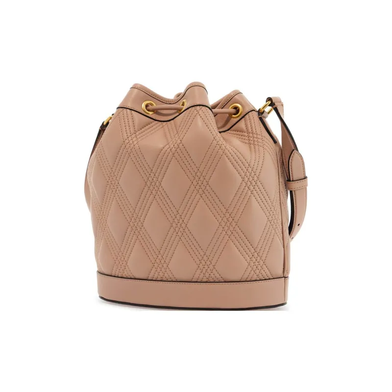 Valentino VLogo Plaque Drawstring Quilted Shoulder Bag-2