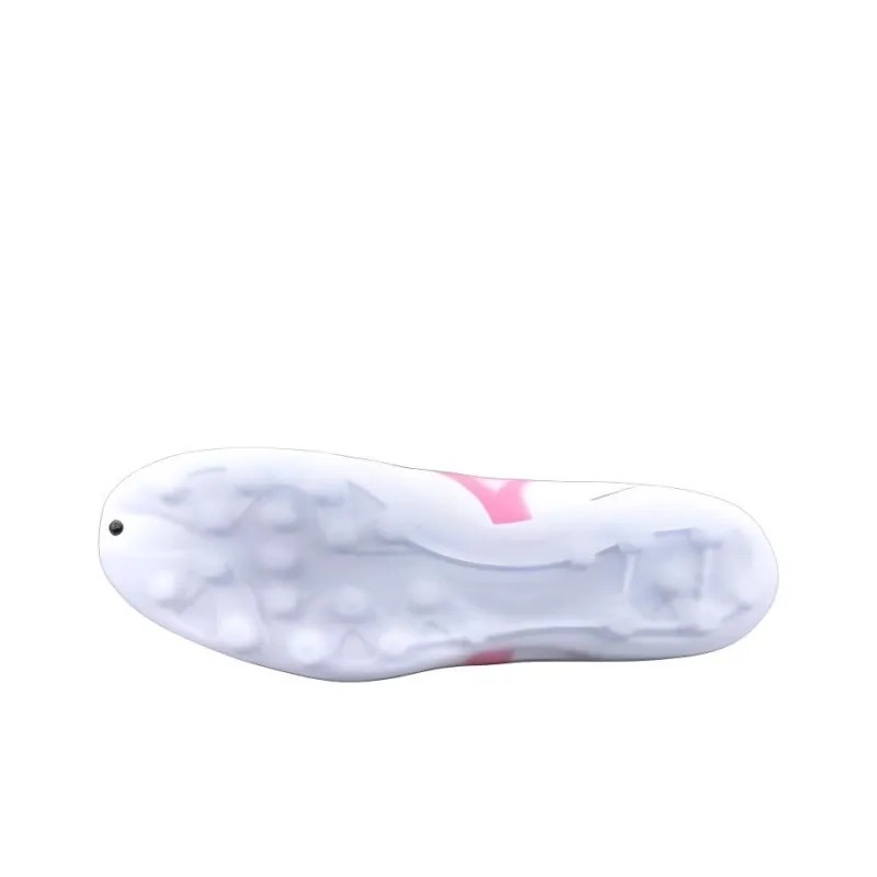 Mizuno AG Rubber Short Studs Anti Slip Wear Resistant Soccer Shoes Men's White Pink-2