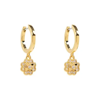 Kate Spade Heritage Bloom Huggie Drop Earrings