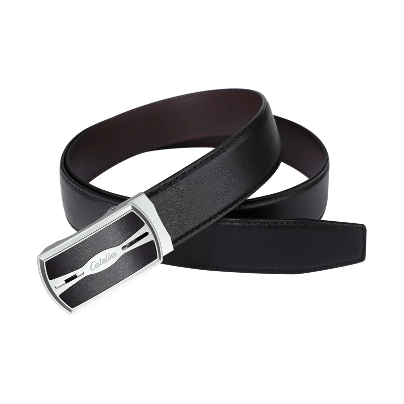 CATELLES Top Grain Cow Leather Leather Belts Men's 3.5cm-1