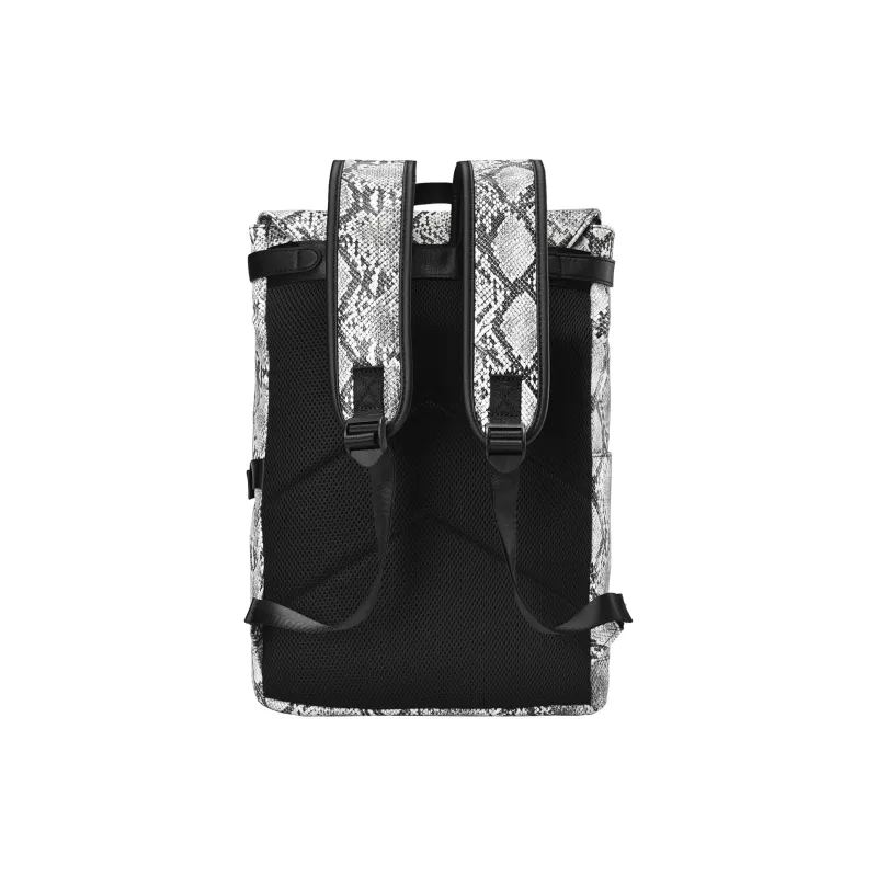 GLORY&CO PVC Backpack Regular Unisex Gray White-3