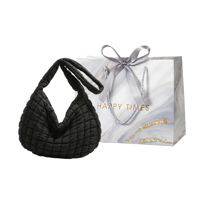 Miss Angel Composite Cloth Crossbody Bag Large Size Women's White/Black-7