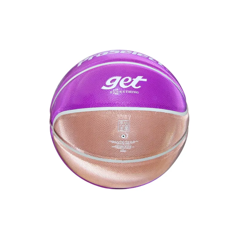 ProSelect PU Basketball Pink Purple Size 5 Reflective Training Kids'-4