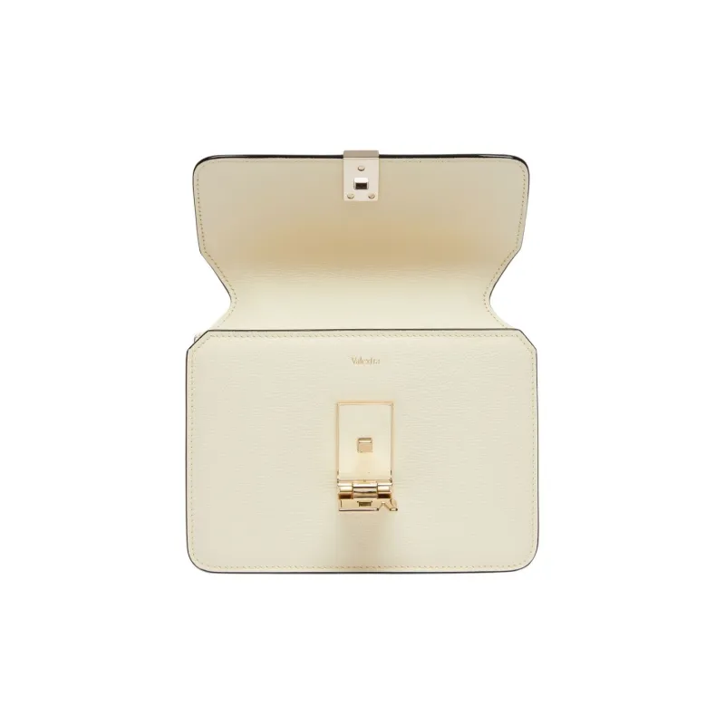 Valextra Calfskin Shoulder Bag, Crossbody Bag Mini Women's White-2