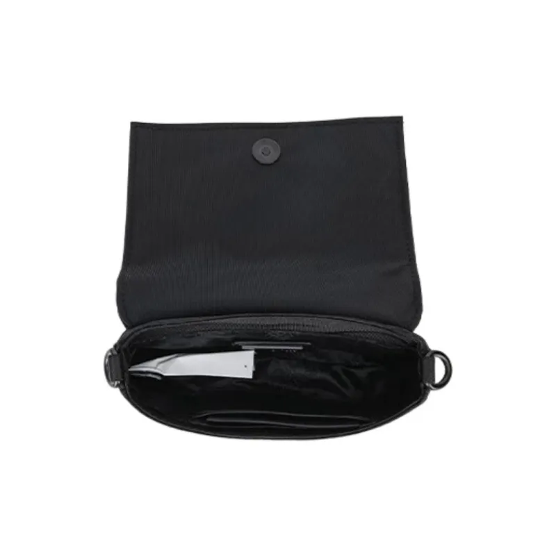 FANSIZHE Jeans Couture Fabric Envelope Bag Crossbody Bag Shoulder Bag Men's Black-3