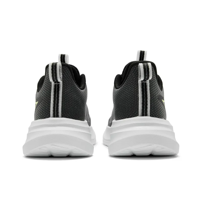 QIAODAN Breathable Slip Resistant Low Top City Commute Sprint Running Shoes Women's Black Green-4