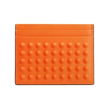 CL LUBOTING Cow Leather Card Holder Regular Men's Orange
