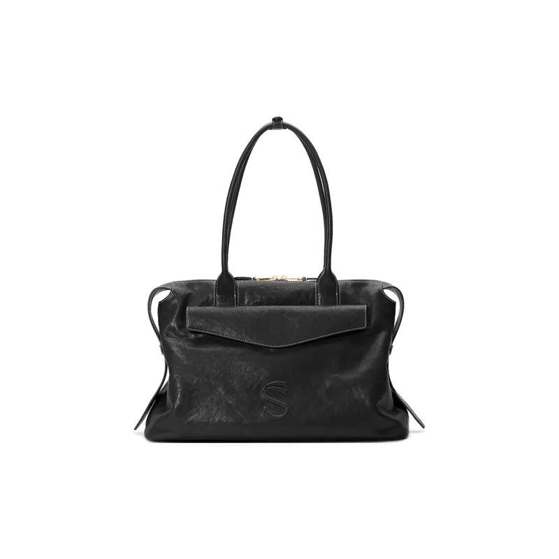 FIEDLE&SISSI Vegetable Tanned Leather Shoulder Bag Women's Multicolor-0