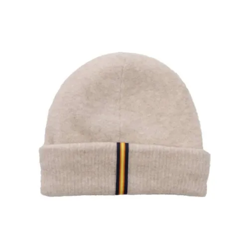 K WAY Merino Wool Blend, Elastane, Polyamide, Wool Beanies Men's White