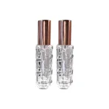 Bitterness Melon Pattern Glass Perfume Bottle 10ml[Rose Gold *2 Pcs]