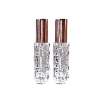 JIANYINGSHU Perfume Refill Bottles High End Portable 10ml Sample Glass Press Spray Bottle Empty Refill Tool
