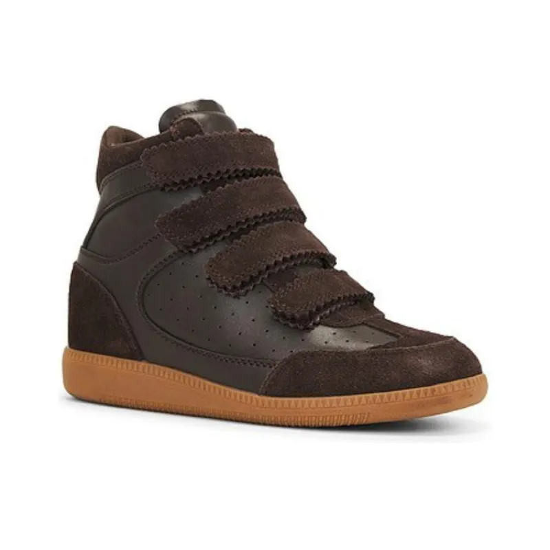 STEVE MADDEN MUSTANG High-Top Casual Shoes Women's Brown-2