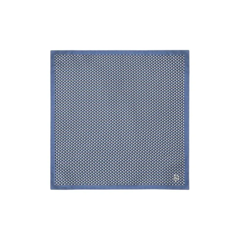 GIORGIO ARMANI Printed Silk Pocket Square-2