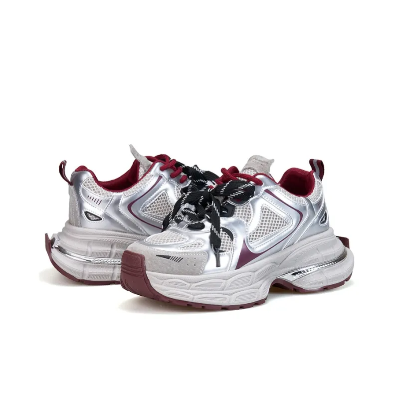Joy&Mario Height Increasing Low-Top Chunky Sneakers Women's-8