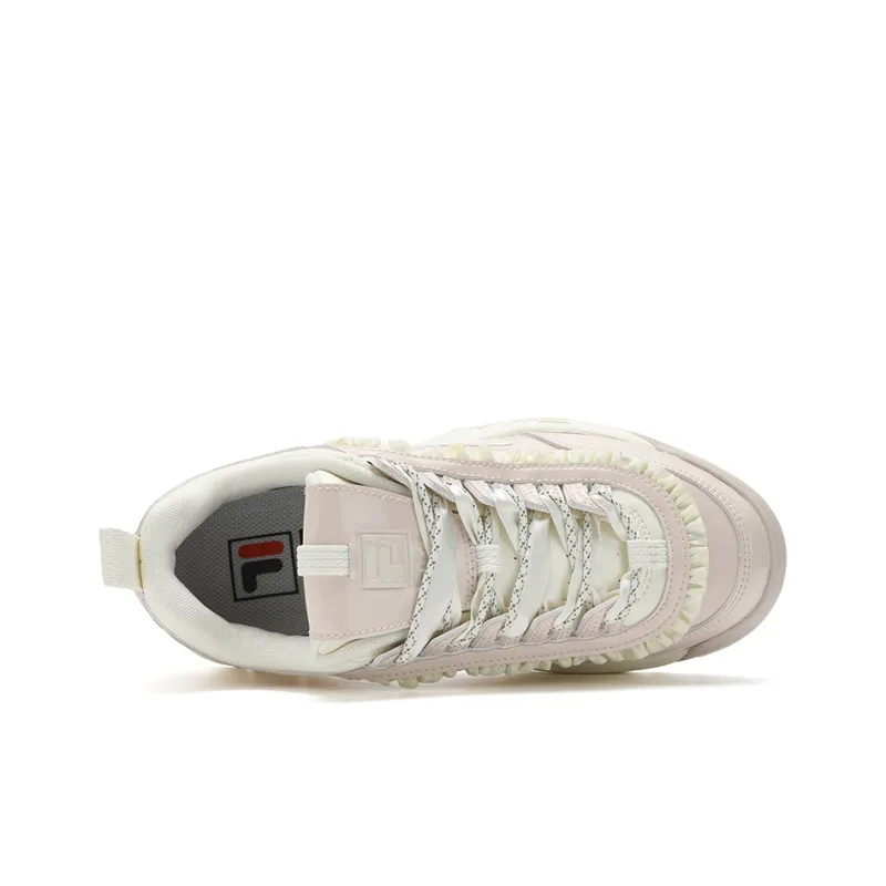 FILA Disruptor 2 Cushioning, Wear Resistant Low Top Casual Shoes Women's Pink White-2