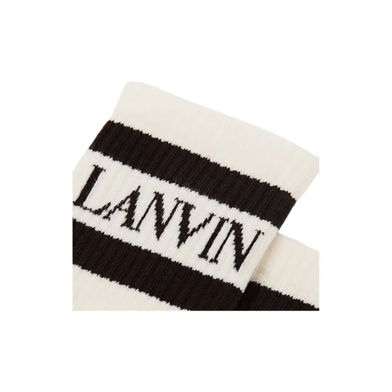 Lanvin SS22 Ankle Socks Women's 2 Pack Pink+White-3