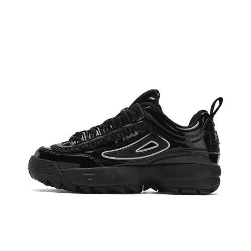 FILA Disruptor 2 Cushioning, Wear Resistant Low Top Casual Shoes Women's Black