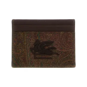 ETRO Pegaso Embroidered Paisley Card Holder